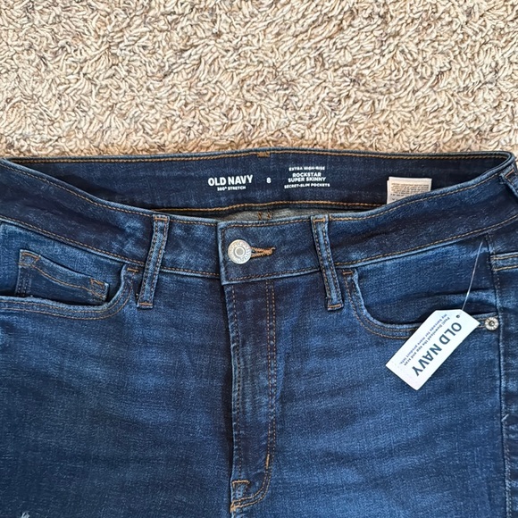 Old navy Women's Dark Blue Jeans - Picture 2 of 4